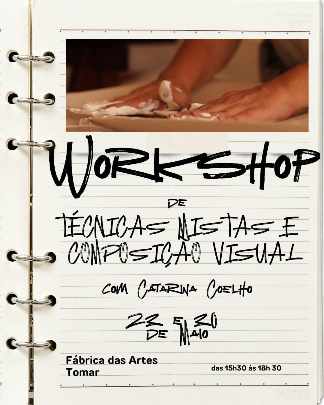Workshop de técnicas mistas e composição visual