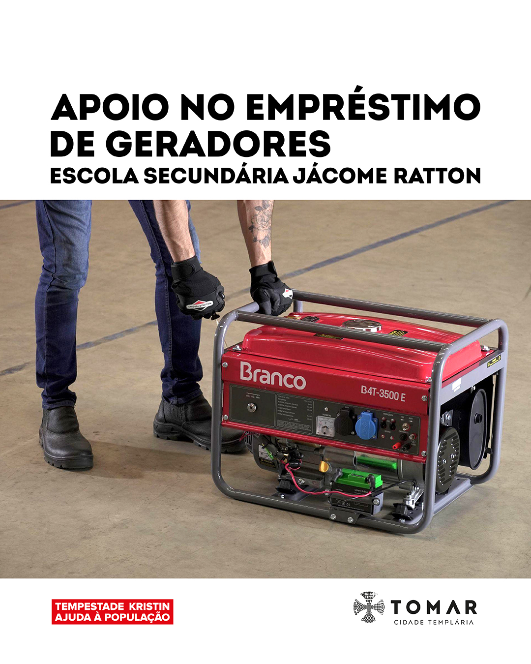 Empréstimo de geradores à Câmara de Tomar