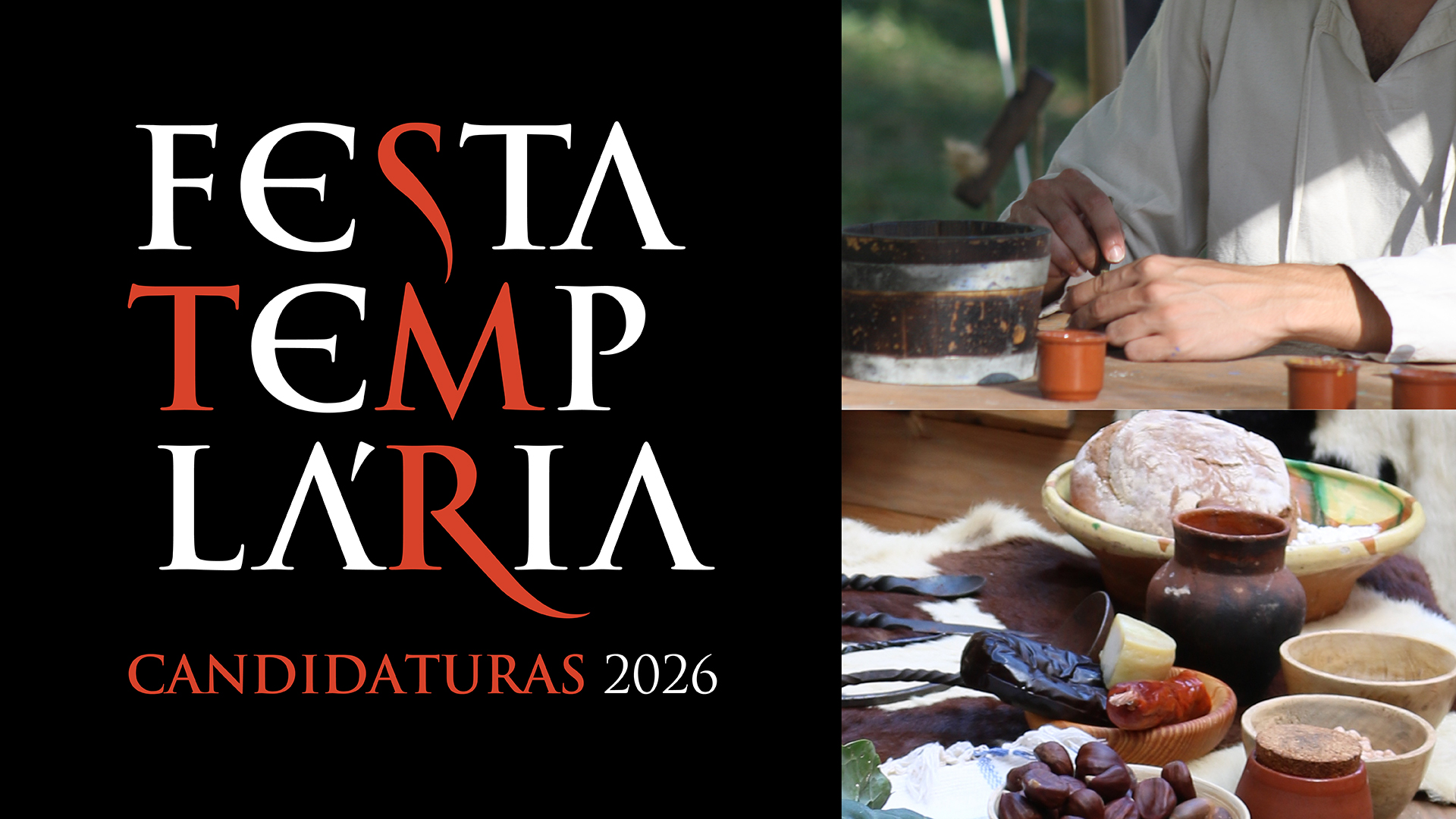 Abertas candidaturas para atribuição de espaços de venda na Festa Templária 2026