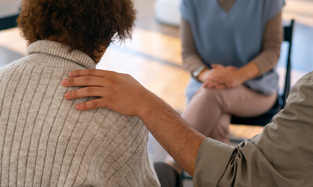 Apoio psicológico à população afetada