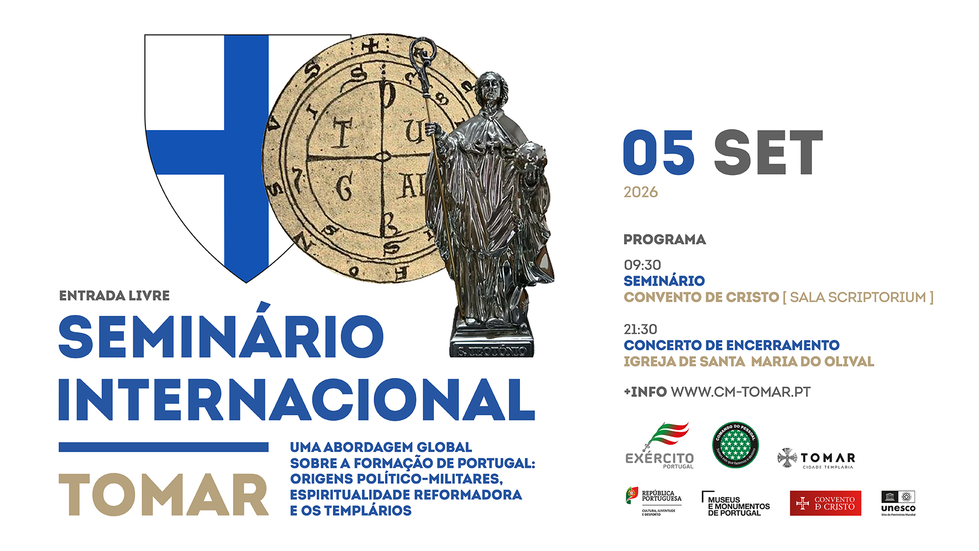 Tomar recebe Seminário Internacional sobre a formação de Portugal