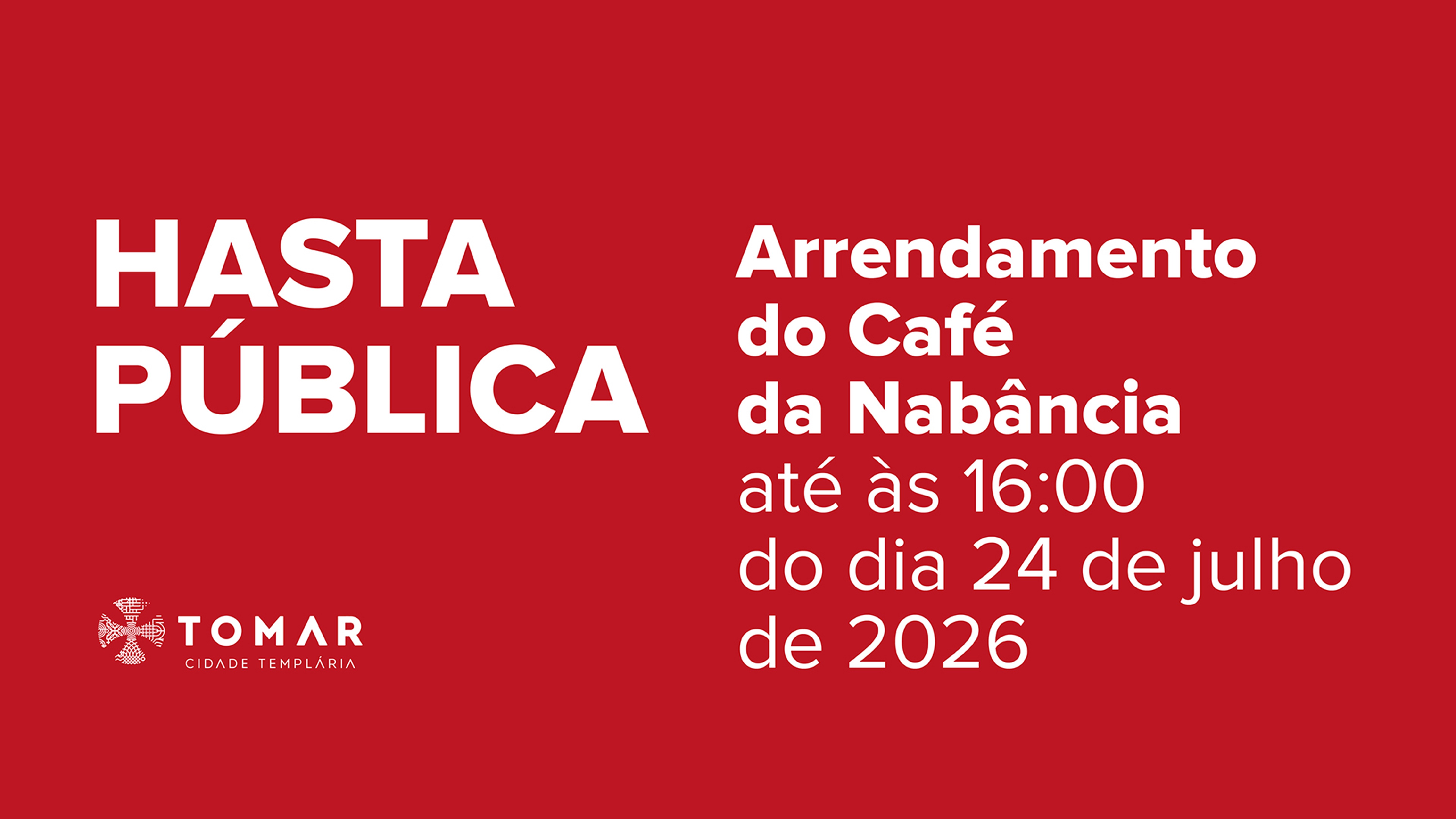 Hasta pública para arrendamento do Café da Nabância