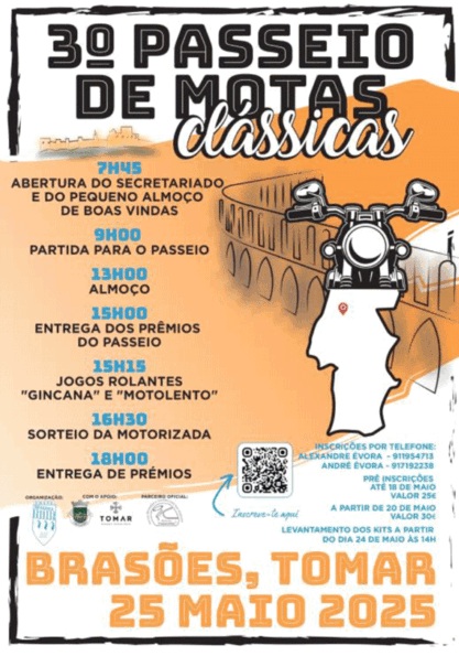 3.º Passeio de Motas Clássicas