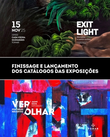Finissage e lançamento dos catálogos das exposições “Exit Light” de Cristina Garcia e “Ver/Olhar – Pinturas Recentes” de Jaime Silva